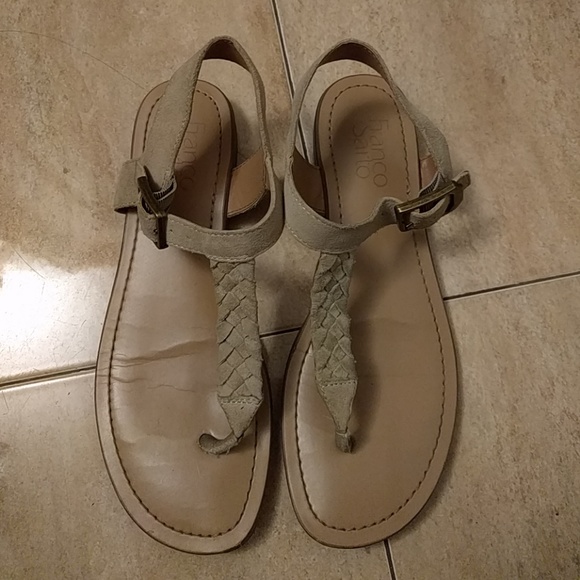 Franco Sarto Mela Metallic Chain Detail Ankle Strap Thong Sandals | Dillard's