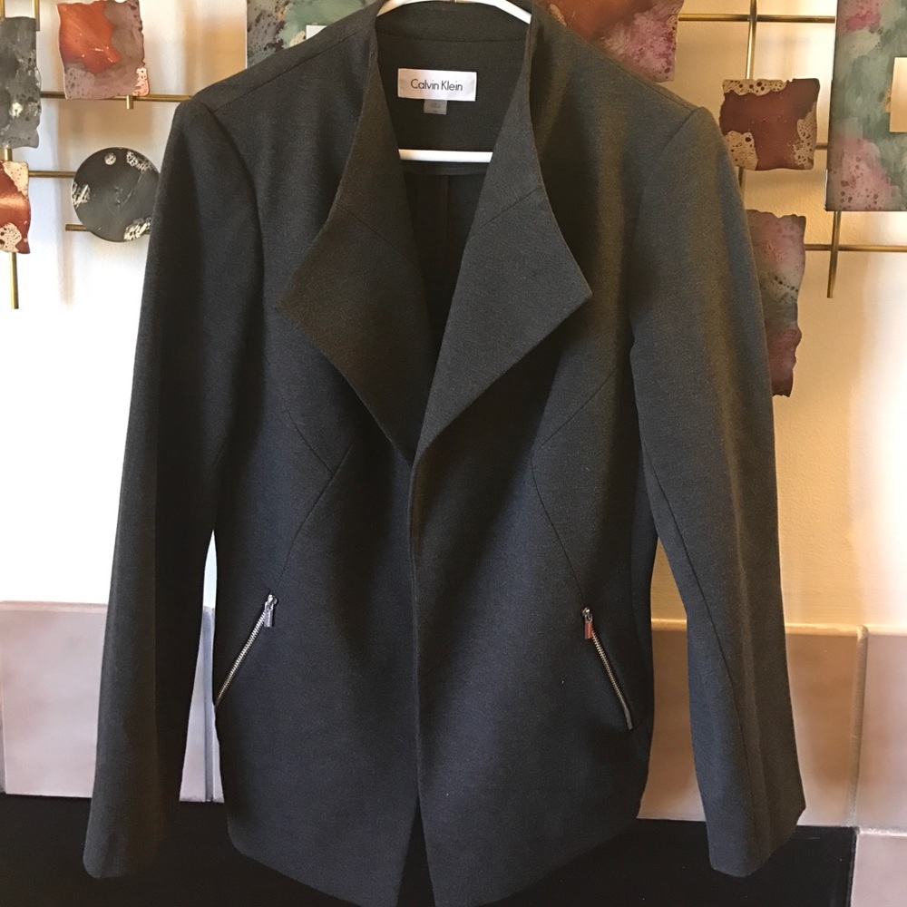 Gray Calvin Klein cotton jacket