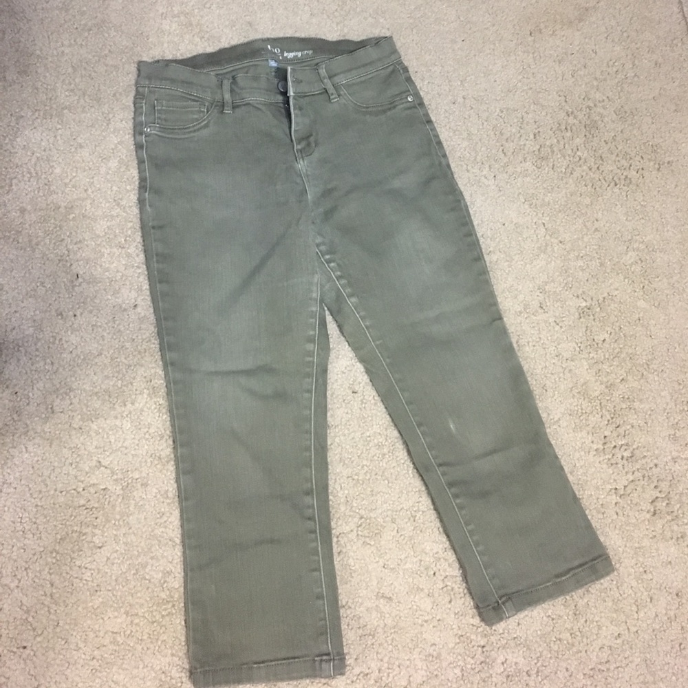 Olive Crop Pants