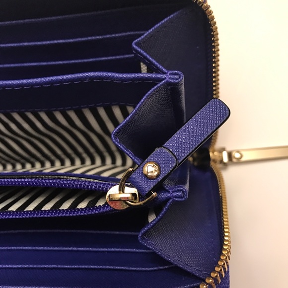 KATE SPADE Purple/Blue "Lacey" Zippered Wallet NEW - Picture 6 of 8