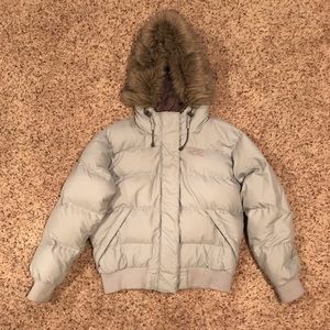 Northface Powder Blue Down Jacket