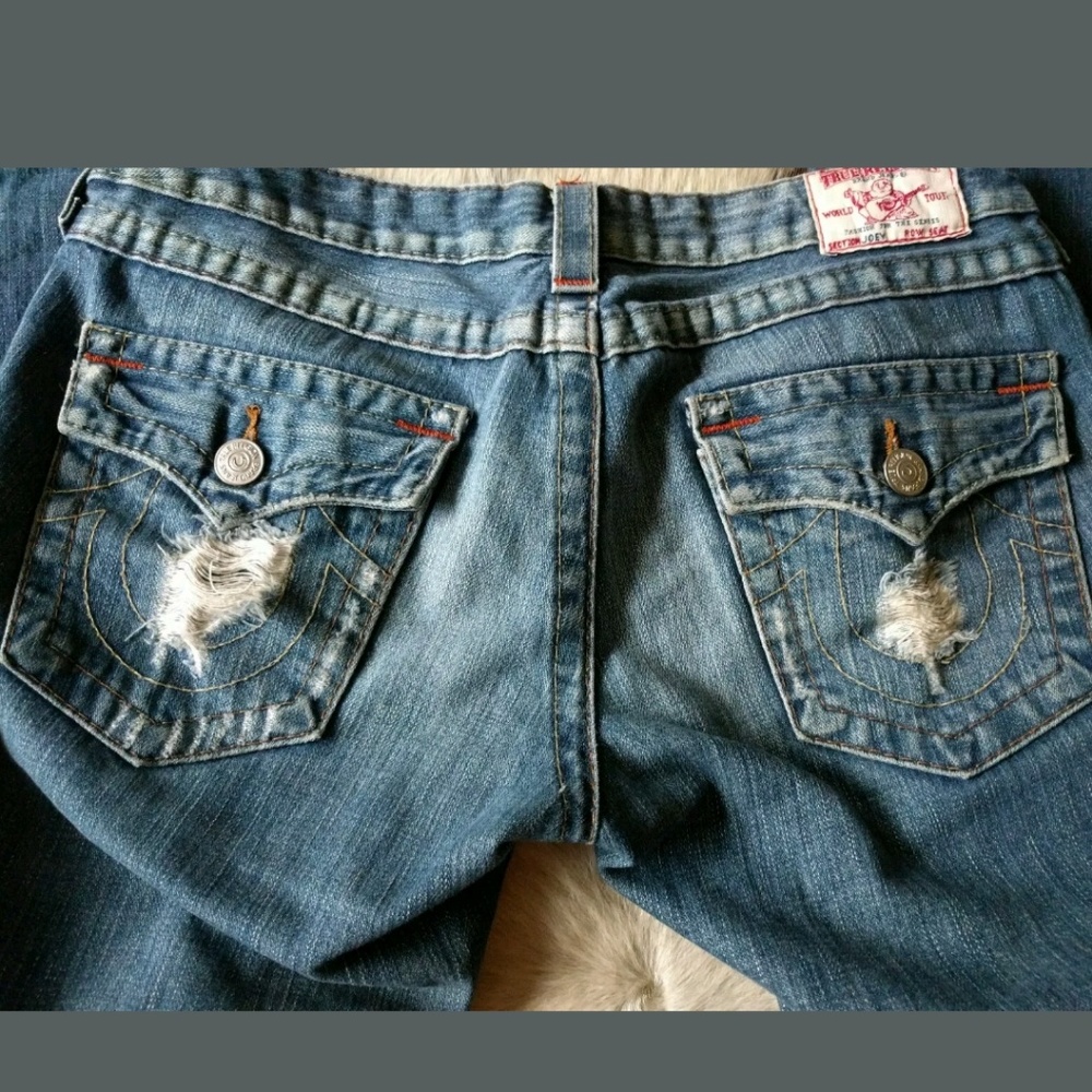 True Religion Joey Medium Wash Distressed jeans