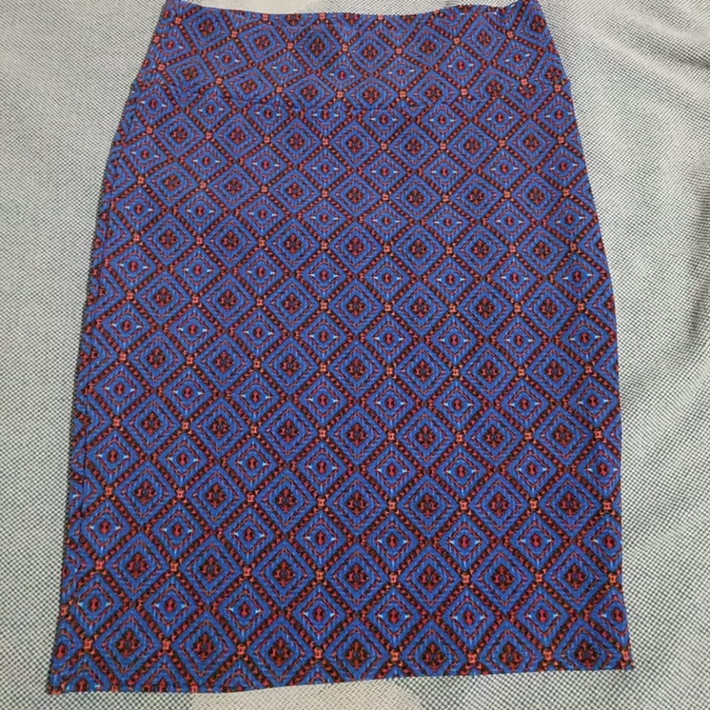 LuLaRoe NWOT Cassie Size Large Blue/Red