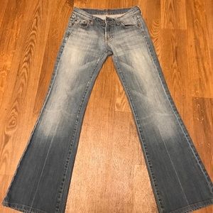 7 for all mankind size 25 denim flare