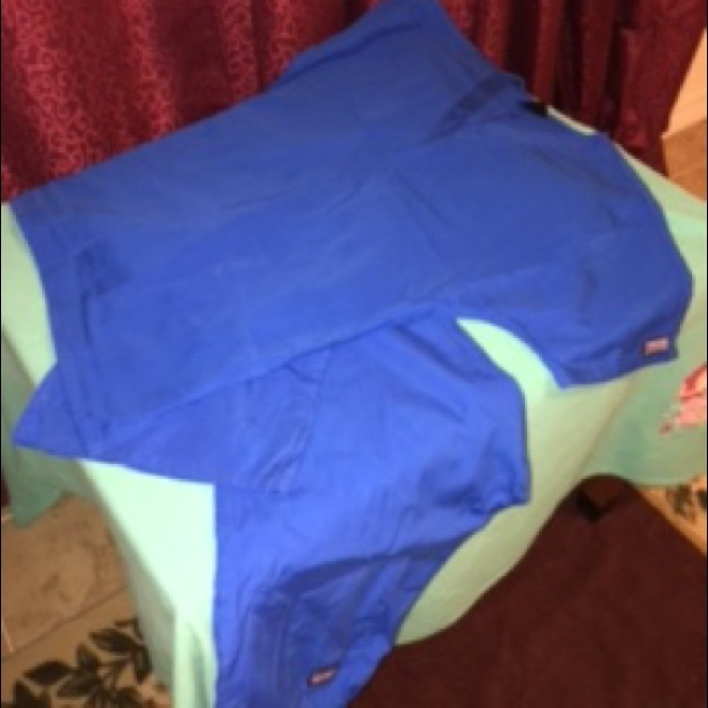 Blue scrub top skirt or pant/Bundle or make offer