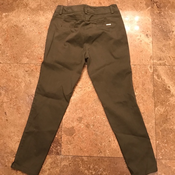 Cache olive green pants size 4 - Picture 2 of 2