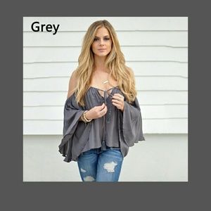 Loose fit Cold Shoulder Top