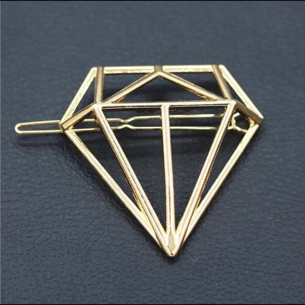 the diamond hair barrette - Picture 3 of 4