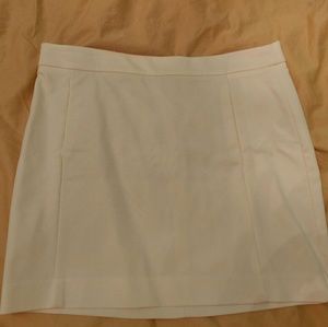 Zara Basic Ivory Mini Skirt
