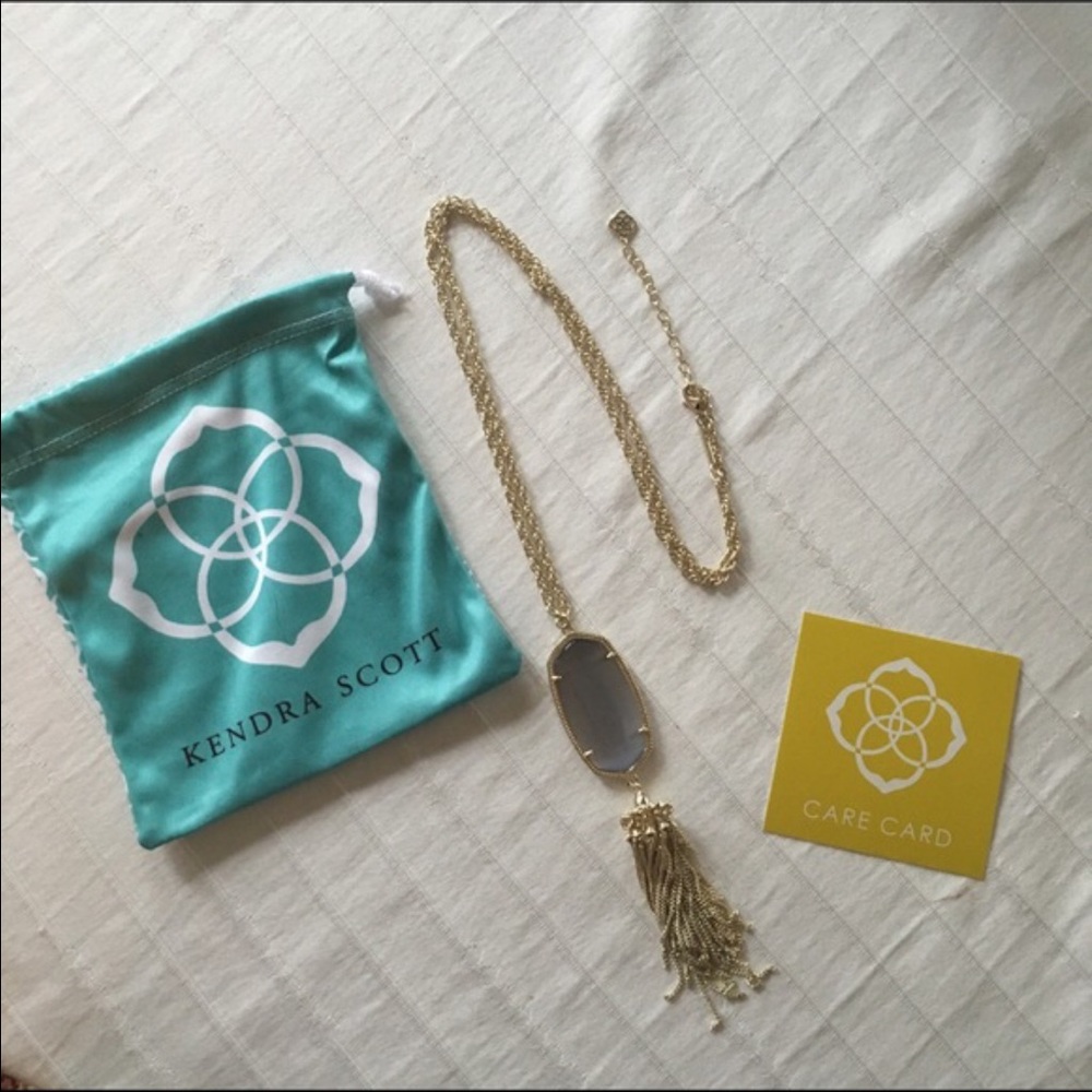 Kendra Scott Gold and Gray Necklace