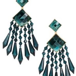 Balmain x H&M Jewelry - Balmain x H&M Emerald Statement Earrings Balmain x H&M Jewelry - Balmain x H&M Emerald Statement Earrings