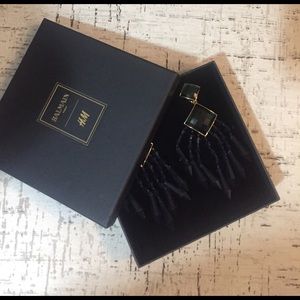 Balmain x H&M Jewelry - Balmain x H&M Emerald Statement Earrings Balmain x H&M Jewelry - Balmain x H&M Emerald Statement Earrings