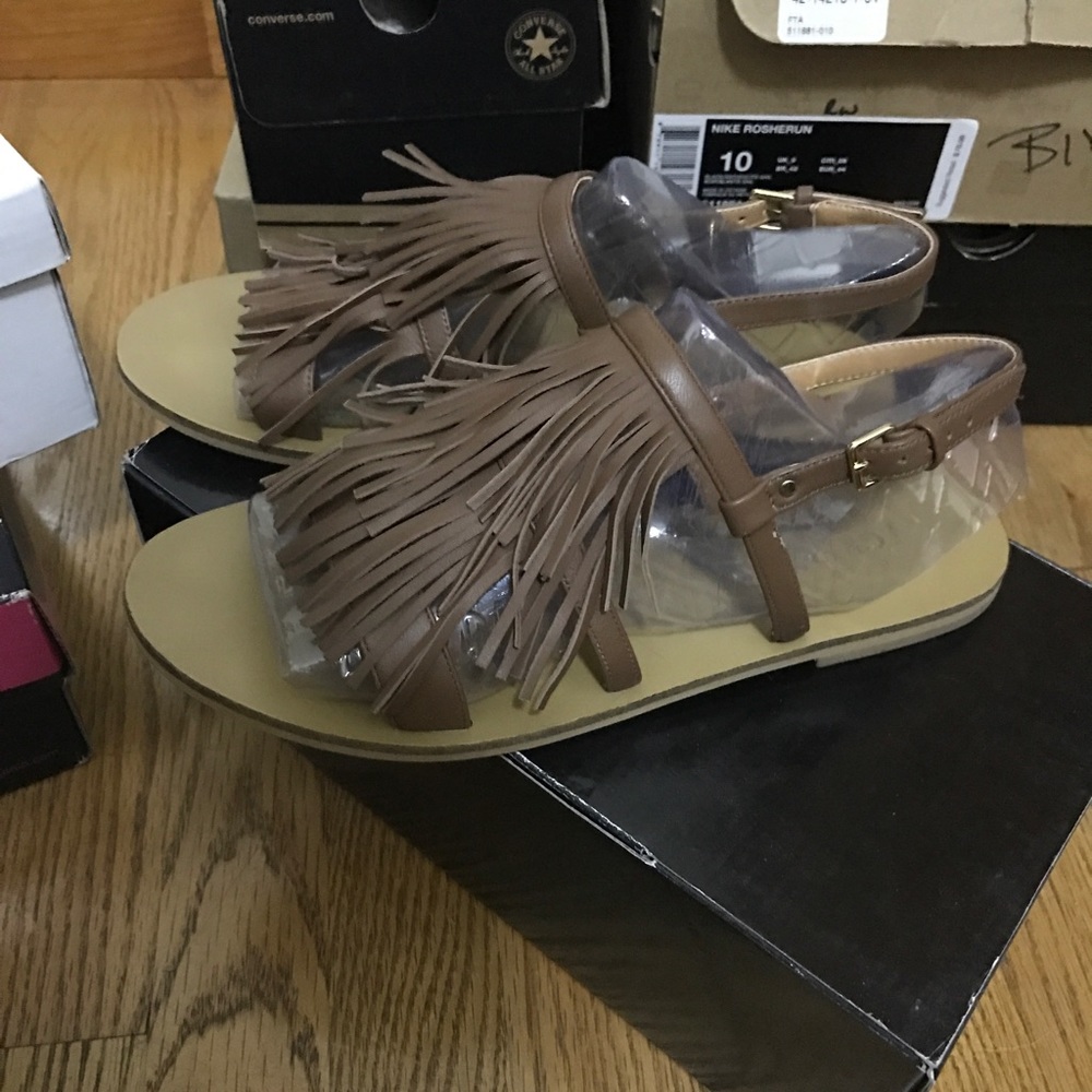 J. Crew fringe sandals