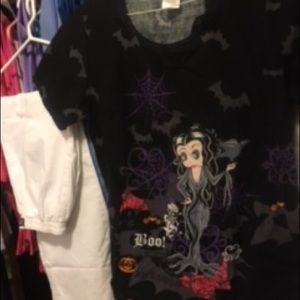 Betty Boop Boo scrub.Top/bottom