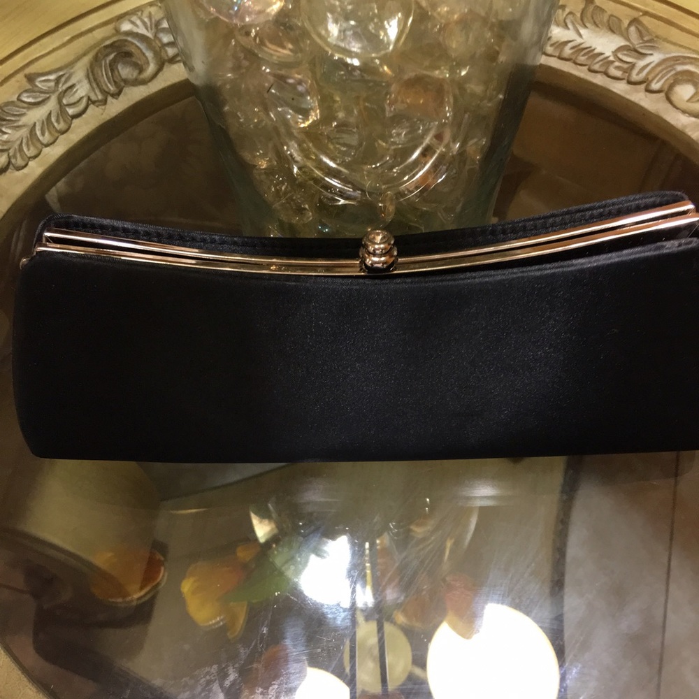 Elegant black satin purse!
