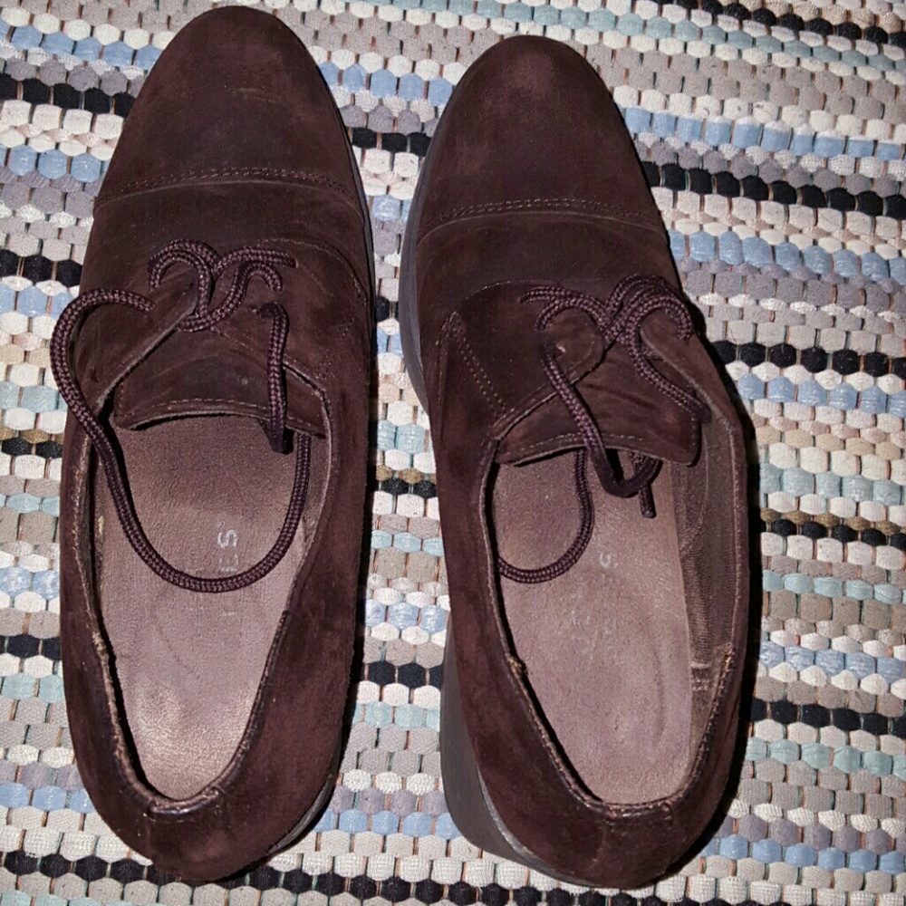 Brown Suede Leather Lace Up