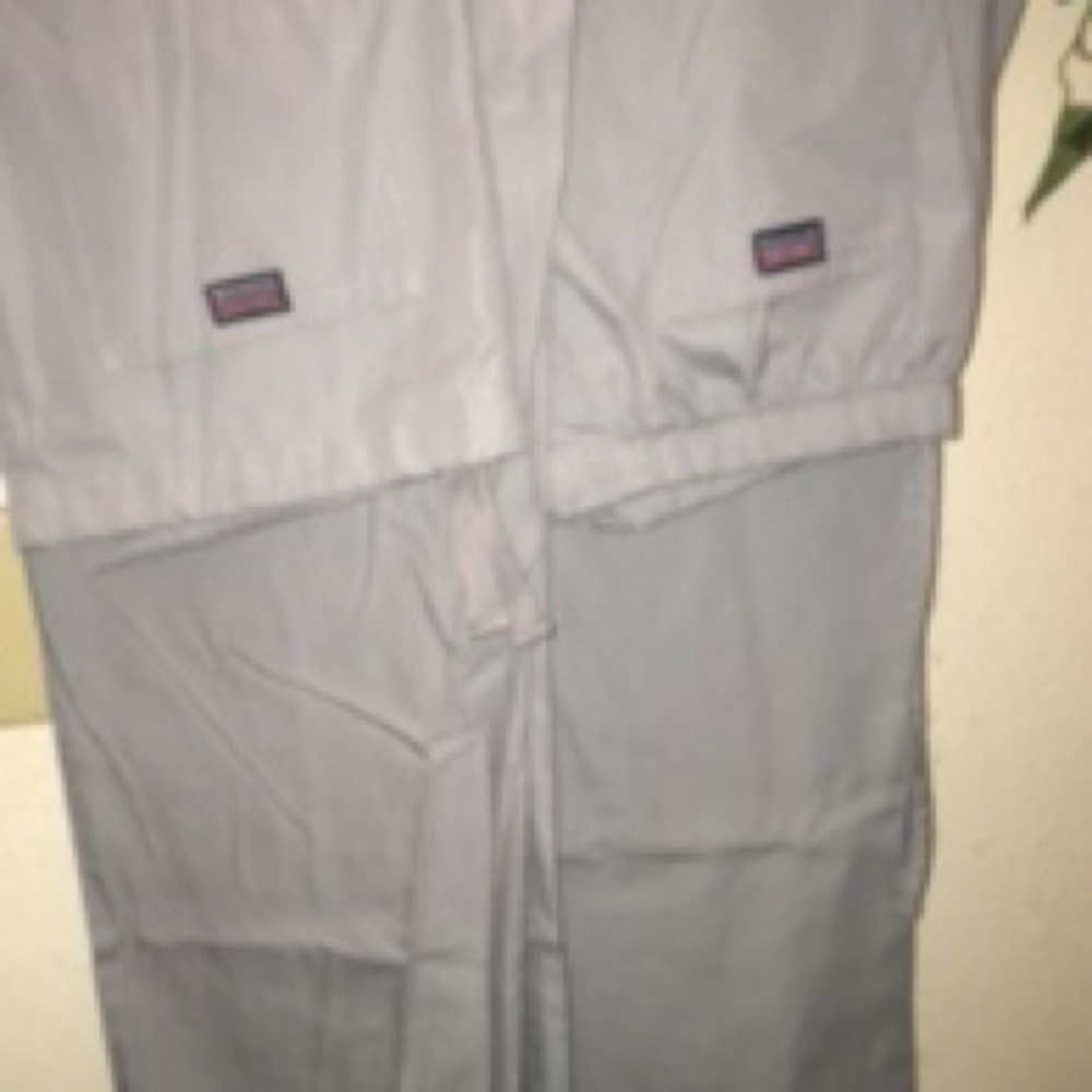 Gray Cherokee scrub pants. 1 drawstring-1 elastic