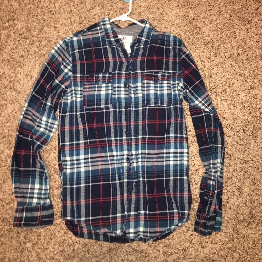 Navy blue and red flannel! Very soft NWOT!