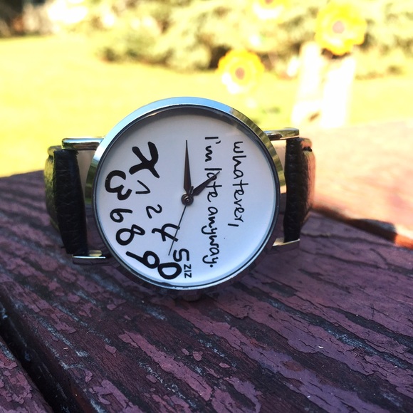 "Whatever I'm late anyway" Black watch - Picture 1 of 1