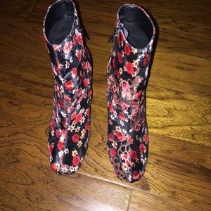 Cute floral booties