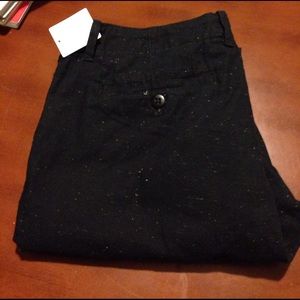 Marbled black slacks