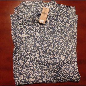 Floral print button down