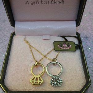 Juicy Couture Engagement Ring Wish Necklace Duo