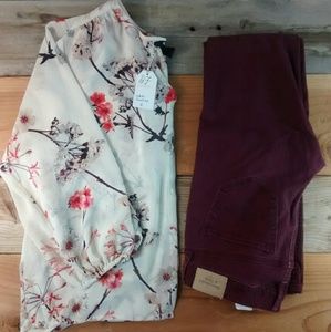 ONE DAY SALE Floral Flowy Blouse