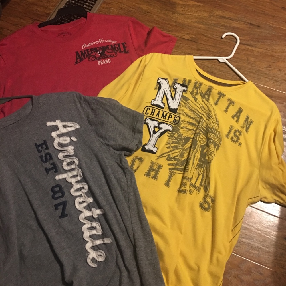 3 men's shirts sz L