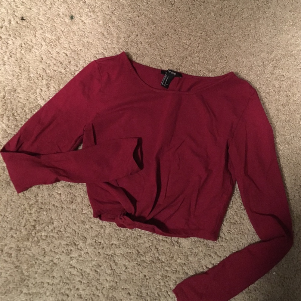 crop top long sleeve
