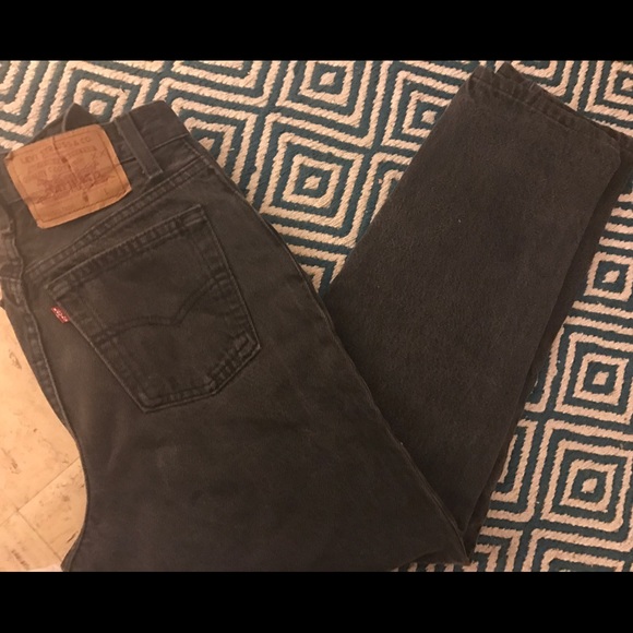 🚫SOLD🚫 VINTAGE 501 LEVIS SZ 24 PERF FADED BLACK - Picture 4 of 5