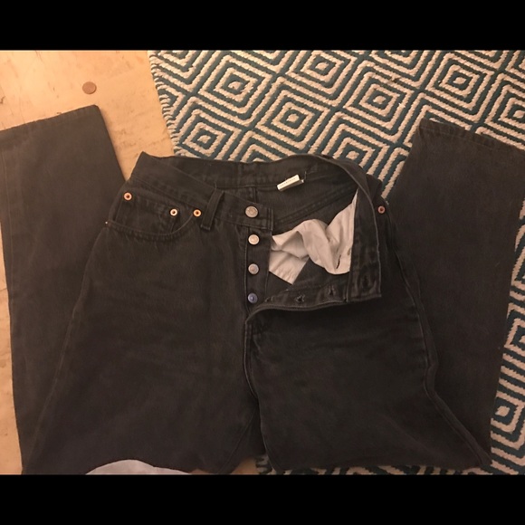 🚫SOLD🚫 VINTAGE 501 LEVIS SZ 24 PERF FADED BLACK - Picture 5 of 5