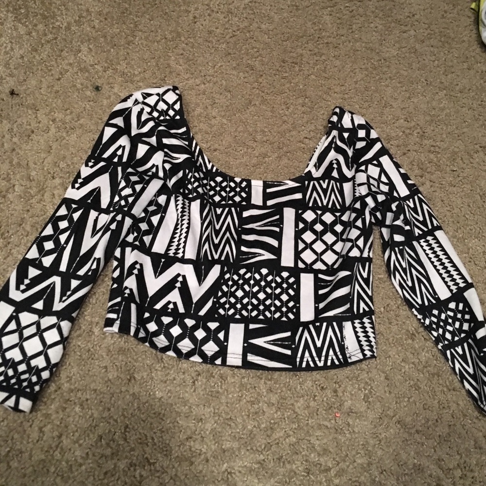 designed crop top