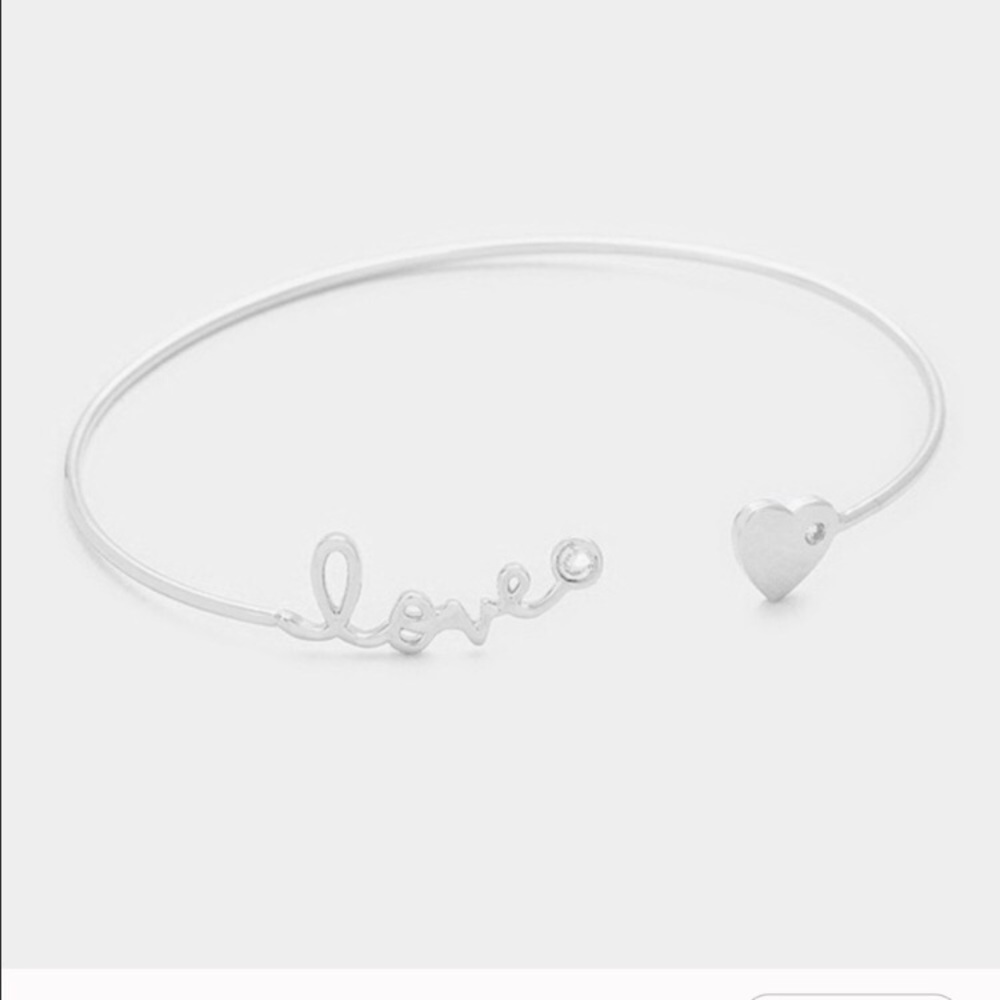 LOVE & HEART ❤️ cuff bracelet!!