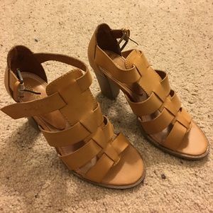 Open toe heels worn only once!