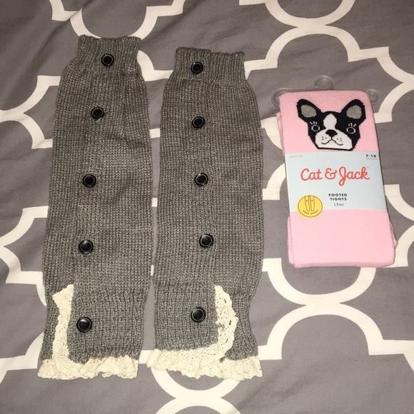 Multiples Other - Tights & Knitted Leg Warmers Bundle💕