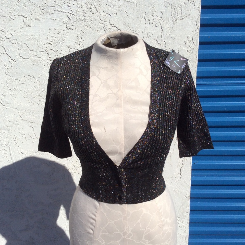 Nasty Gal Sparkle Crop Top NWT! Size Small