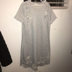 WET SEAL grey dress touches knees