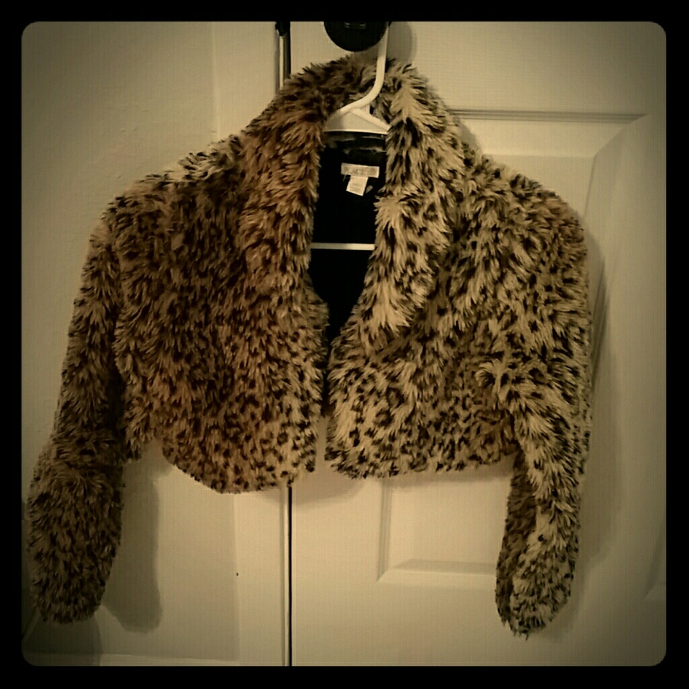 Leopard  half jacket sz small
