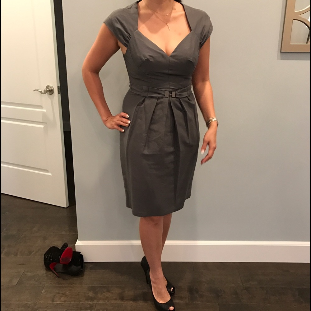 Grey Rebecca Taylor dress