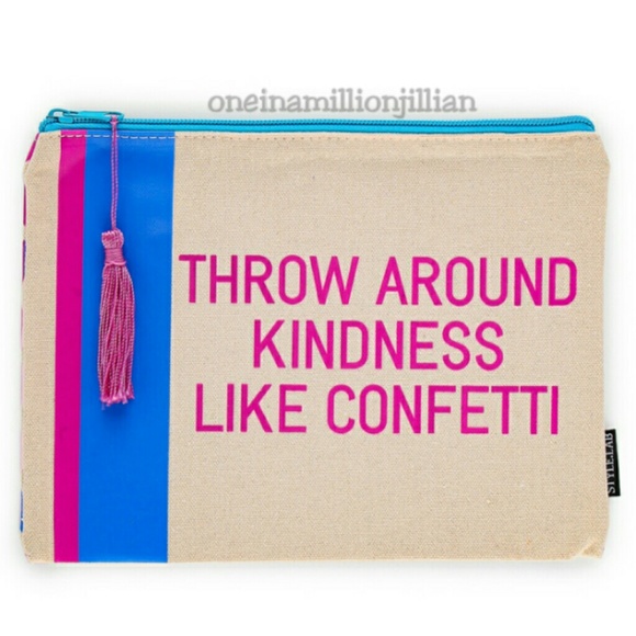 Handbags - 💖HP💖 Kindness Confetti All Purpose Bag/Clutch
