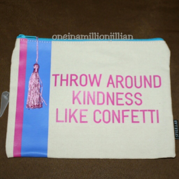 💖HP💖 Kindness Confetti All Purpose Bag/Clutch - Picture 3 of 4