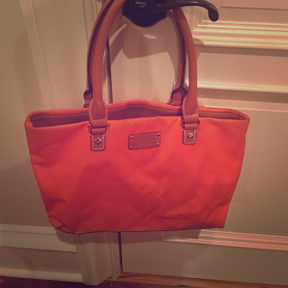 kate spade summer orange handbag