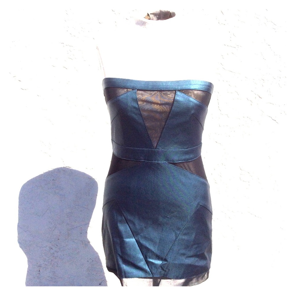 Nasty Gal Collection Mesh Cutout Dress Size Small