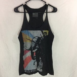 Graphic art racerback tank