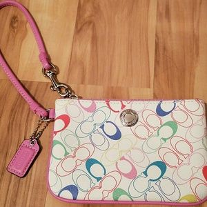 ❤AUTHENTIC MULTICOLOR WRISTLET COACH LOGO❤