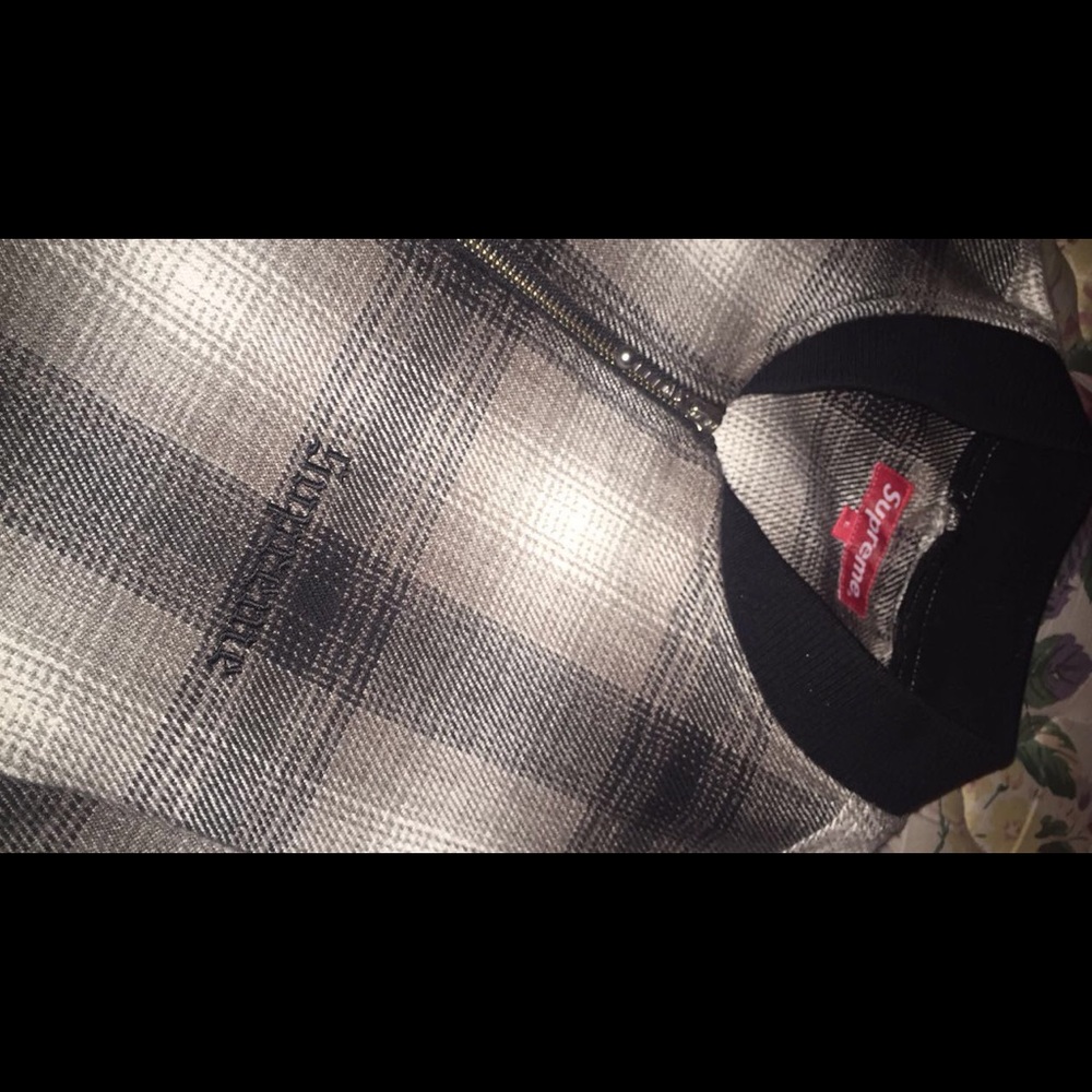 Supreme plaid shadow bomber