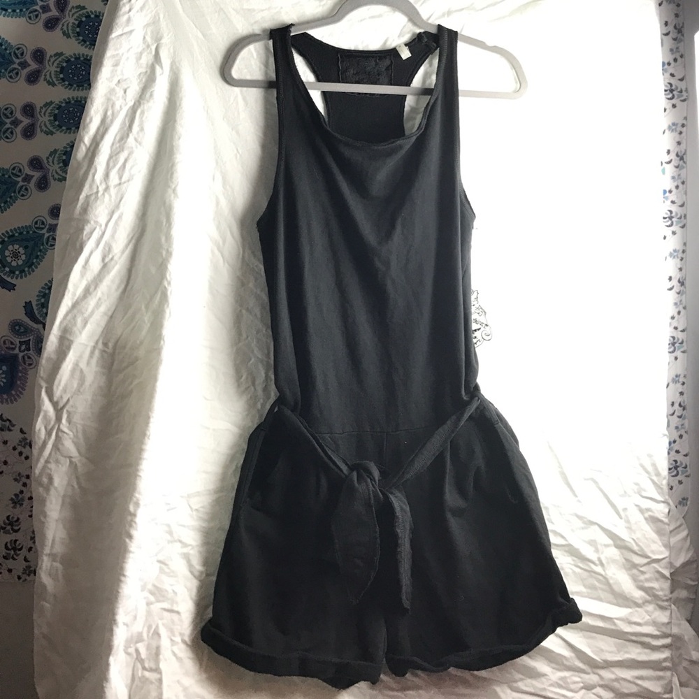 Twisted heart black Coachella Jump suit