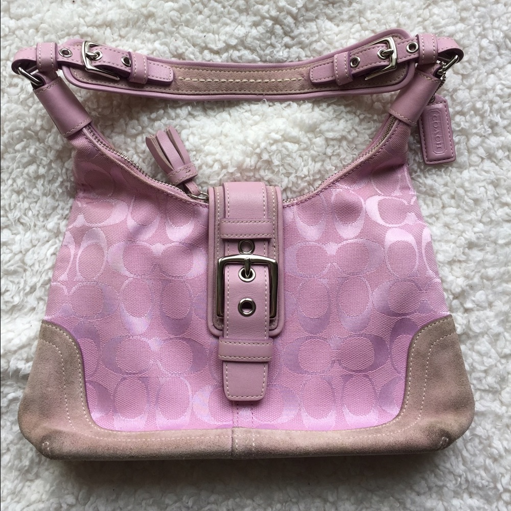 Pretty Coach Lavender Shoulder Bag