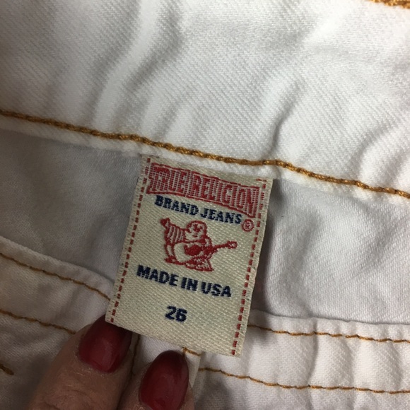 NWOT True Religion White Cutoff Shorts - Picture 4 of 5